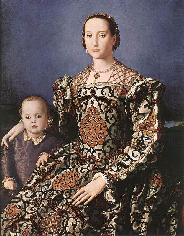 Eleonora of Toledo with her son Giovanni de  Medici, BRONZINO, Agnolo